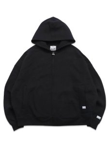 画像1: 【送料無料】PRO CLUB HEAVYWIDE FLEECE ZIP UP HOODIE BLACK (1)