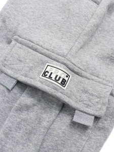 画像5: 【KIDS】PRO CLUB KIDS FLEECE OVERSIZED CARGO SWEAT PANT HEATHER GREY (5)