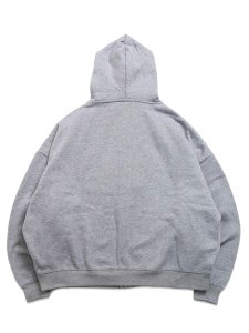 画像2: 【送料無料】PRO CLUB HEAVYWIDE FLEECE ZIP UP HOODIE HEATHER GREY (2)