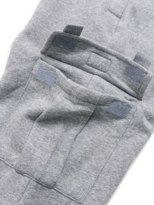 画像6: 【KIDS】PRO CLUB KIDS FLEECE OVERSIZED CARGO SWEAT PANT HEATHER GREY (6)