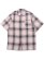 画像1: CALTOP FL PLAID S/S SHIRT PINK/GREY (1)