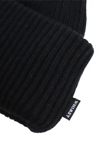 画像3: WHIMSY SOCKS FINE GAUGE BEANIE BLACK (3)