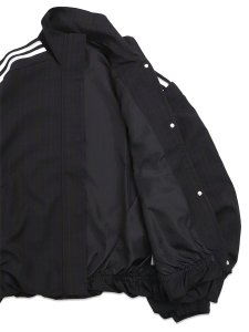画像6: 【送料無料】ADIDAS BLOUSY CHECK TRACK TOP-BLACK (6)