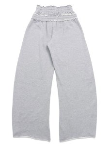 画像2: 【送料無料】ADIDAS SST DOUBLE WAISTED PANT-MEDIUM GREY HEATHER (2)