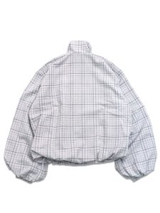 画像2: 【送料無料】ADIDAS BLOUSY CHECK TRACK TOP-DASH GREY (2)