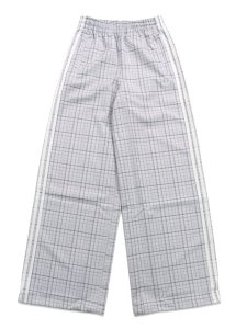 画像1: 【送料無料】ADIDAS LOOSE CHECK TRACK PANTS-DASH GREY (1)