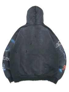 画像2: 【送料無料】BLDG4 LA CLADDING HOODIE JET SET (2)