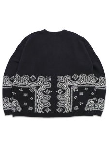 画像2: 【送料無料】EXPANSION LE PAISLEY COUTURE CARDIGAN CHARCOAL (2)