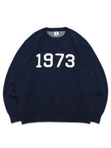 画像1: 【送料無料】EXPANSION CODE SEDGWICK SWEATER NAVY (1)