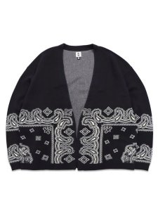 画像1: 【送料無料】EXPANSION LE PAISLEY COUTURE CARDIGAN CHARCOAL (1)
