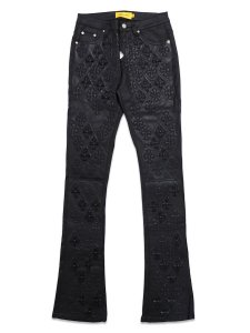 画像1: 【送料無料】GUAPI ALL BLACK RELIC WAXED DENIM V2 (1)