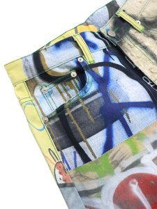 画像3: 【送料無料】WNTD APPAREL GRAFITI DENIM PANT (3)
