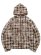 画像1: 【送料無料】GUAPI SAND BROWN SKELETON HALF ZIP HOODIE (1)