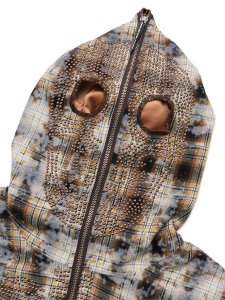 画像3: 【送料無料】GUAPI SAND BROWN SKELETON HALF ZIP HOODIE (3)