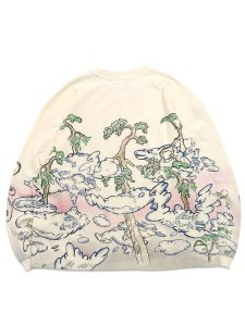 画像2: 【送料無料】WNTD APPAREL PEN SKETCH THERMAL LS TEE (2)