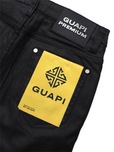 画像5: 【送料無料】GUAPI ALL BLACK RELIC WAXED DENIM V2 (5)