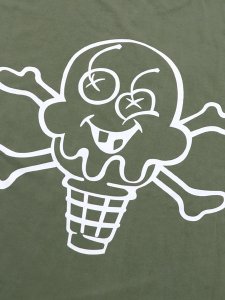 画像5: 【送料無料】ICECREAM BONES WASHED LS TEE FOUR LEAF CLOVER (5)