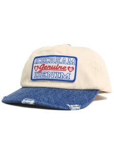 画像1: 【送料無料】ICECREAM GENUINE UNSTRUCTURED SNAPBACK ANTIQUE WHITE (1)