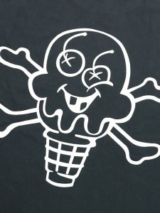 画像5: 【送料無料】ICECREAM BONES WASHED LS TEE JET SET (5)