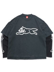 画像1: 【送料無料】ICECREAM BONES WASHED LS TEE JET SET (1)
