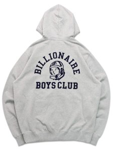画像2: 【送料無料】BILLIONAIRE BOYS CLUB BB UNI HELMET ZIP FRONT HOODIE H.GREY (2)