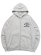 画像1: 【送料無料】BILLIONAIRE BOYS CLUB BB UNI HELMET ZIP FRONT HOODIE H.GREY (1)