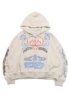 画像1: 【送料無料】WNTD APPAREL SKETCH ZIP HOODIE (1)