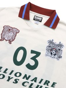画像3: 【送料無料】BILLIONAIRE BOYS CLUB BB HOUNDS PRINTED SOCCER JERSEY GARDENIA (3)