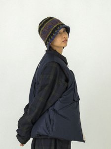 画像3: sublimeroe FINE HAND KNIT HAT BLACK MIX (3)