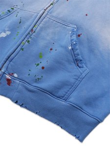 画像4: 【送料無料】MOOJI MOOJI OVERSIZE ZIP UP HOODIE STREET POWDER BLUE (4)