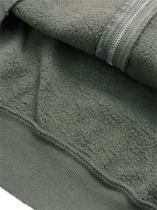 画像5: 【送料無料】MOOJI MOOJI OVERSIZE ZIP UP HOODIE AGED OLIVE GREEN (5)