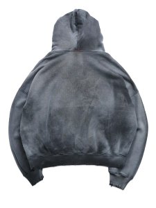 画像2: 【送料無料】MOOJI MOOJI OVERSIZED CROP HOODIE SPLATTER BLACK (2)