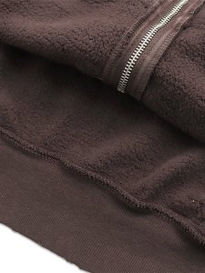 画像5: 【送料無料】MOOJI MOOJI OVERSIZE ZIP UP HOODIE AGED BROWN (5)