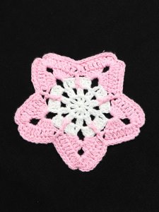 画像6: 【送料無料】ARKYVE PINK STAR CROCHET BLACK DENIM (6)