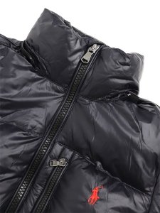 画像5: 【送料無料】POLO RALPH LAUREN GORHAM GLOSSED DOWN JACKET POLO BLACK GLOSSY (5)
