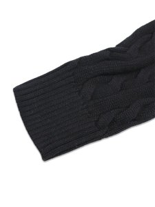 画像6: 【送料無料】POLO RALPH LAUREN CABLE KNIT COTTON CREW SWEATER POLO BLACK (6)