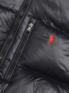 画像3: 【送料無料】POLO RALPH LAUREN GORHAM GLOSSED DOWN JACKET POLO BLACK GLOSSY (3)