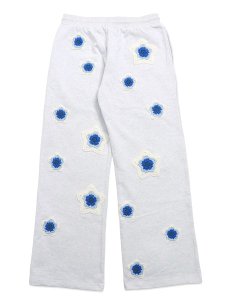 画像2: 【送料無料】ARKYVE BLUE STAR CROCHET PATCH SWEATPANTS (2)