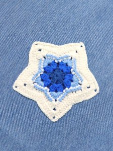 画像6: 【送料無料】ARKYVE BLUE STAR CROCHET PATCH DENIM (6)