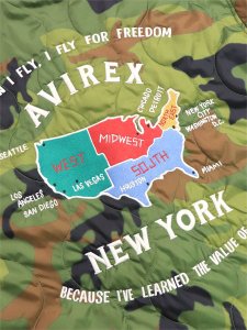 画像4: 【送料無料】AVIREX CWU-10P QUILTED JACKET CAMO (4)