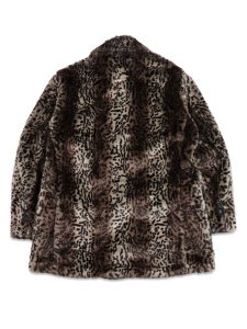 画像2: 【送料無料】SCHOTT LEOPARD FUR CHESTER FIELD COAT (2)