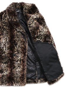 画像6: 【送料無料】SCHOTT LEOPARD FUR CHESTER FIELD COAT (6)