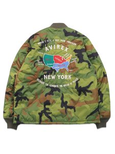 画像2: 【送料無料】AVIREX CWU-10P QUILTED JACKET CAMO (2)