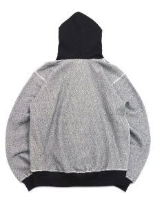 画像2: 【送料無料】SCHOTT SALT AND PEPPER HOODED SWEAT GREY (2)