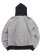 画像2: 【送料無料】SCHOTT SALT AND PEPPER HOODED SWEAT GREY (2)