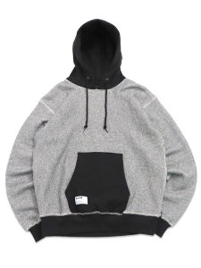 画像1: 【送料無料】SCHOTT SALT AND PEPPER HOODED SWEAT GREY (1)