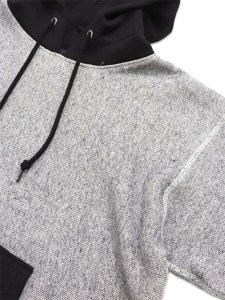 画像3: 【送料無料】SCHOTT SALT AND PEPPER HOODED SWEAT GREY (3)