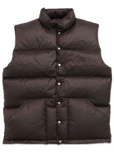 画像1: 【送料無料】WHIMSY SOCKS SMALL SNAP DOWN VEST BROWN (1)