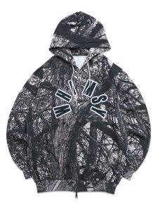 画像1: 【送料無料】WHIMSY SOCKS ARCH LOGO ZIP HOODIE CAMO (1)