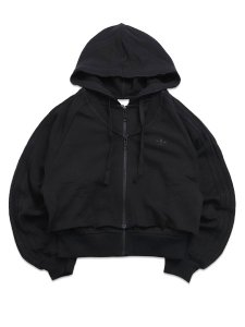 画像1: 【送料無料】ADIDAS WMNS SST DOUBLE FRONT HOODIE-BLACK (1)